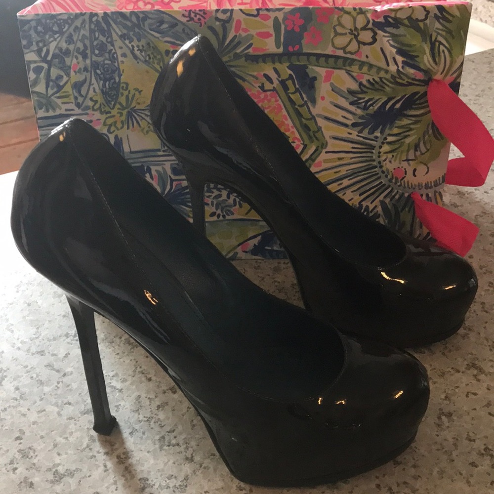 YSL heels platform